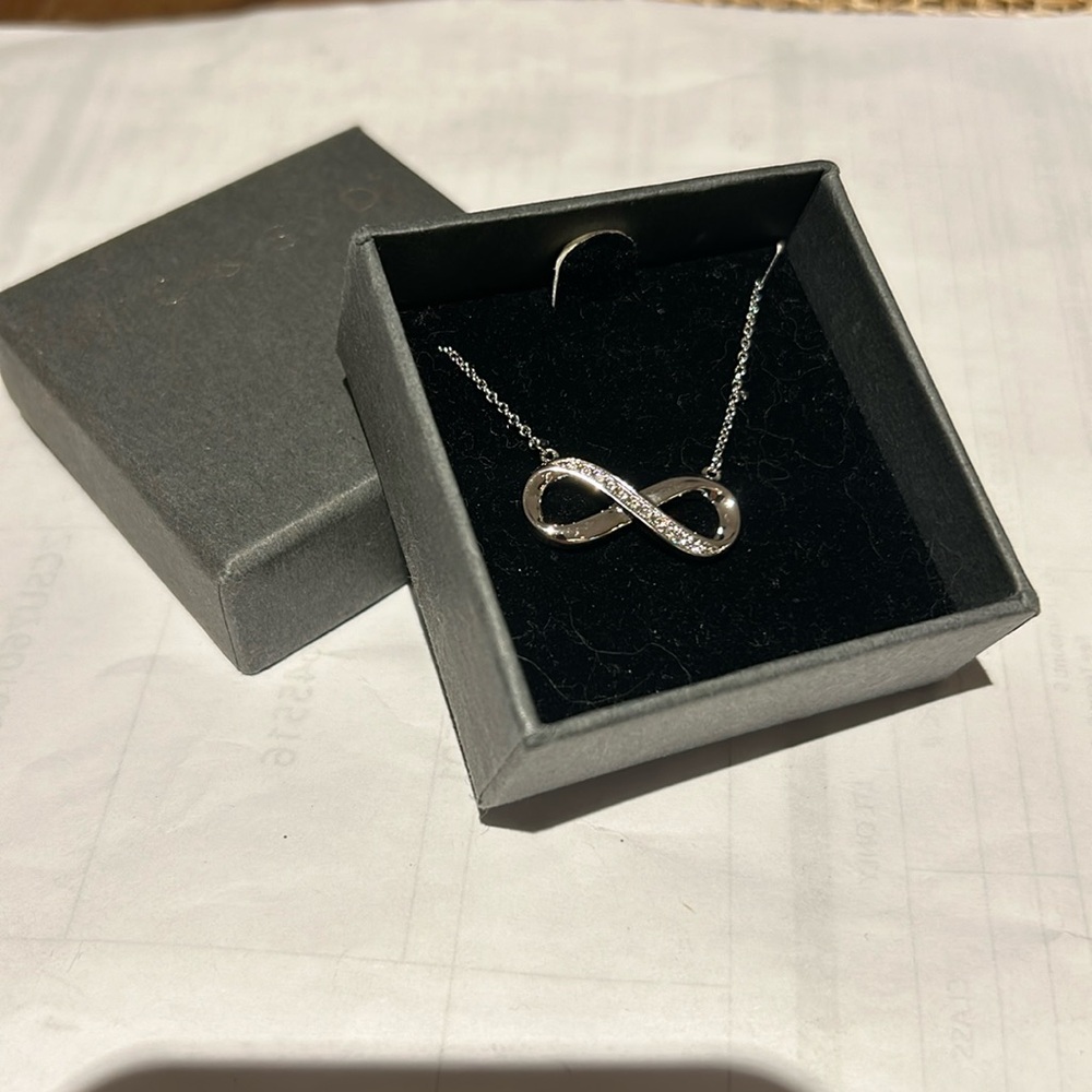 NIC & SYD Swarovsky Crystals Infinity Necklace New